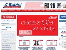 Tablet Screenshot of a-babiel.pl